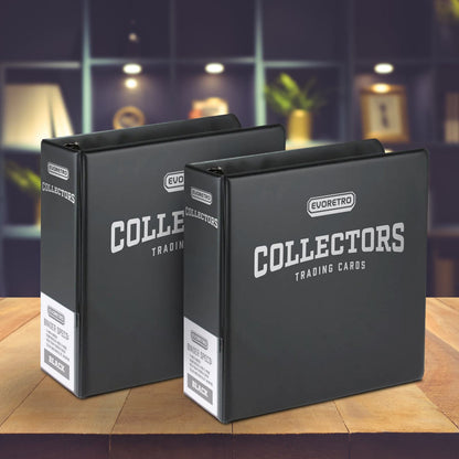 EVORETRO Classeur pour cartes à collectionner de 3 pouces | Album de collection noir
