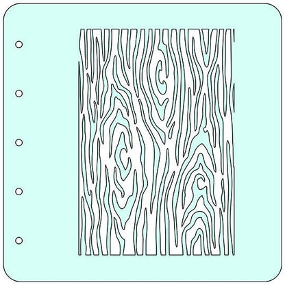 Nellie's Choice Pochoir A6 pour Kit de Couleurs Magnétiques Écorce