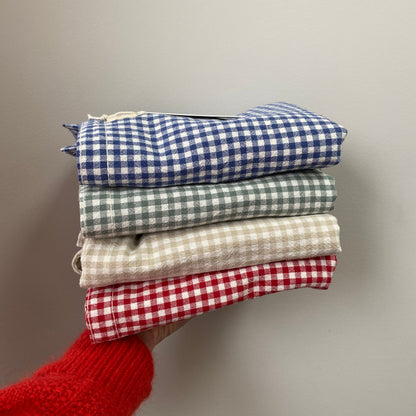 Organic Cotton Tote Bag - Gingham Collection
