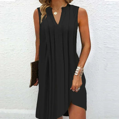 Women's Fashion Multi-Fold Pleated Dress