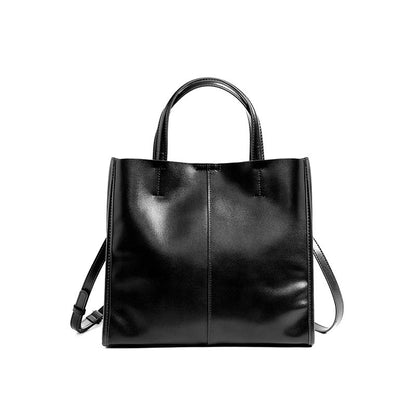 Genuine Leather High-End Womens Stylish And Versatile Handbag