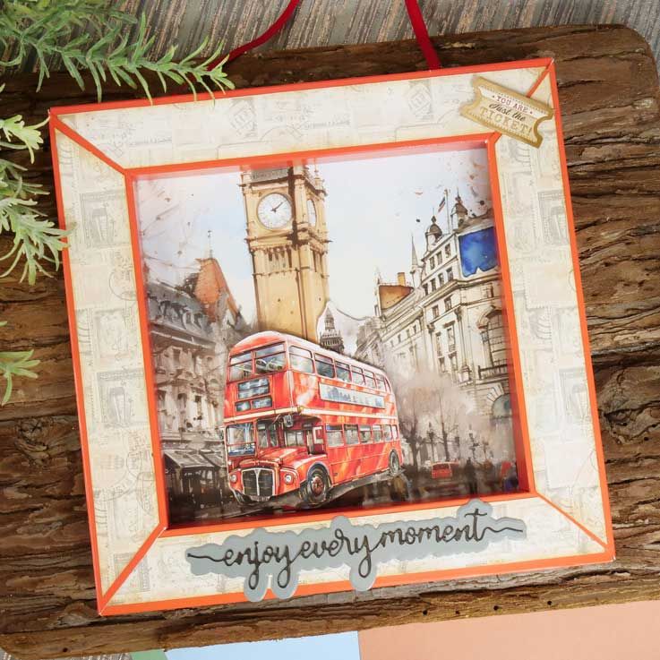 Plaque de superposition de découpage "La vie est un voyage"