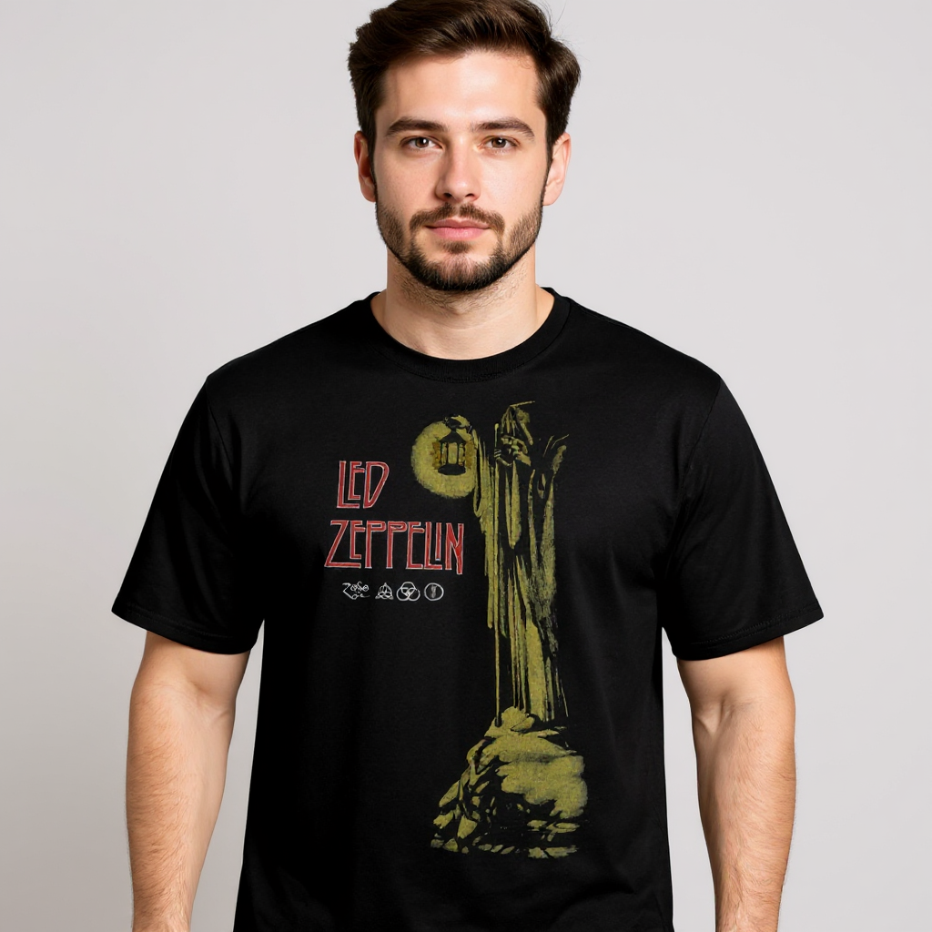 T-shirt noir Led Zeppelin Stairway to Heaven