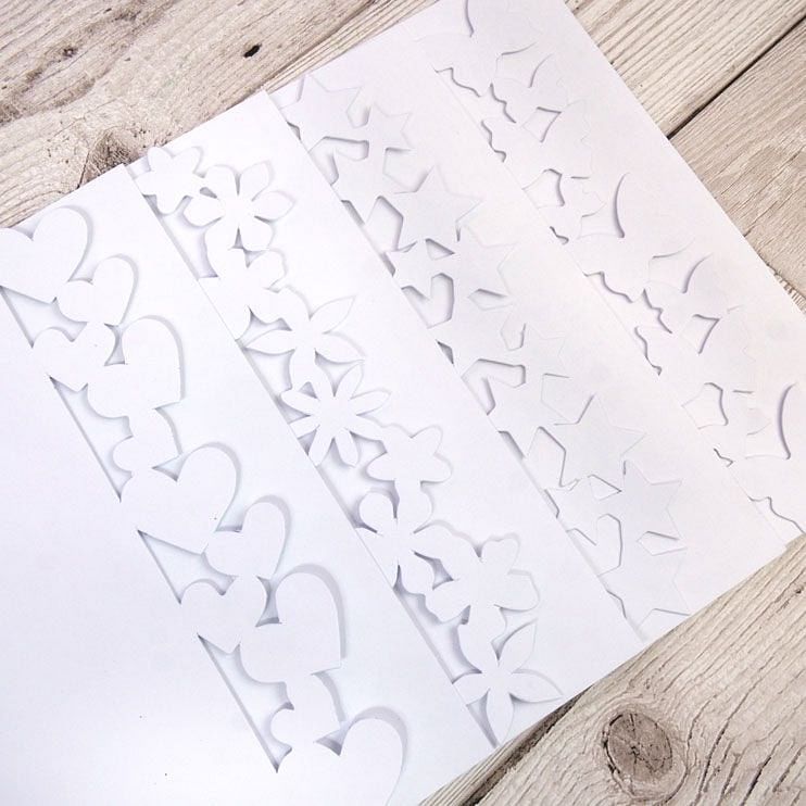 Mégacharge de Cartes Vides Bordure Fantaisie