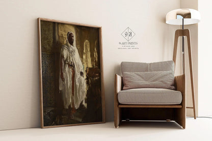 Eduard Charlemont - The Moorish Chief | Famous Orientalist Art (available handframed or unframed)