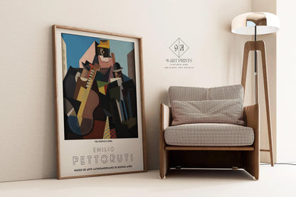 Emilio Pettoruti - The People's Song | Famous Cubist Art (available handframed or unframed)