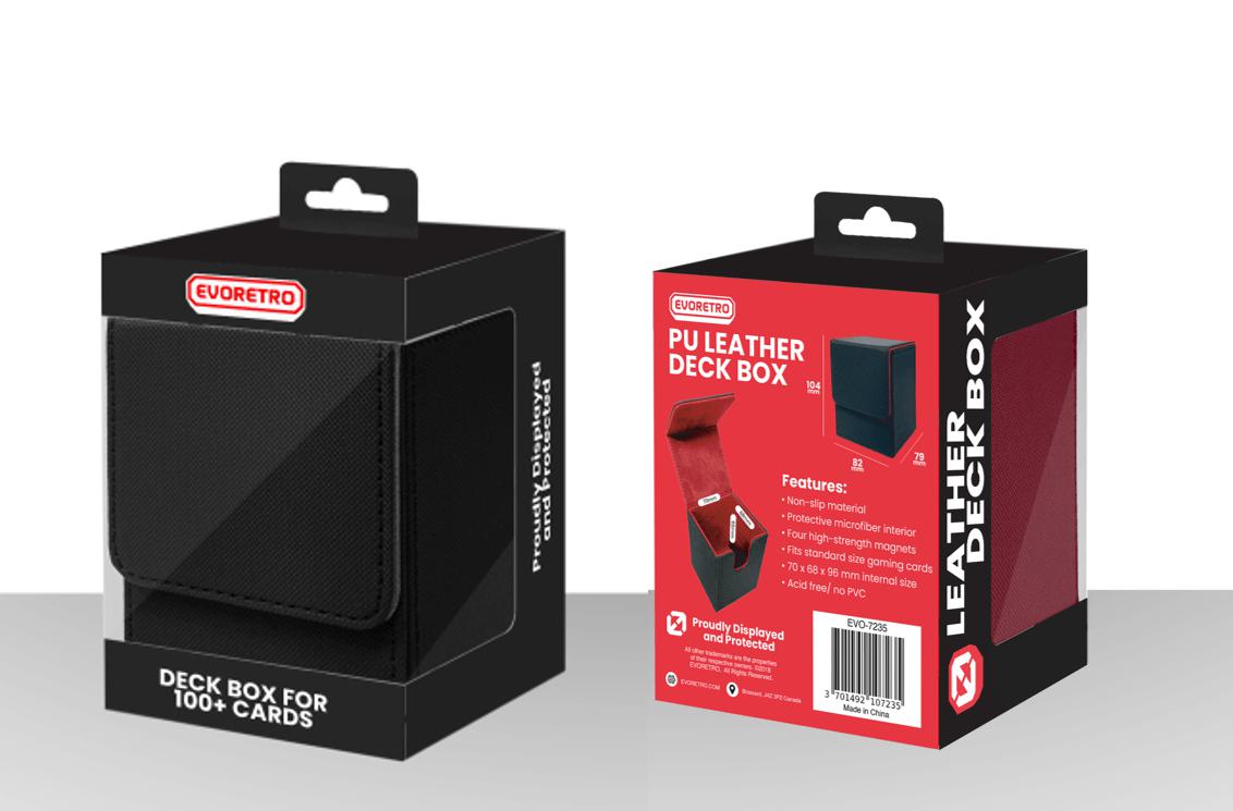 EVORETRO Magnetic Deck Box for 100 double-sleeved cards or 120 single-sleeved
