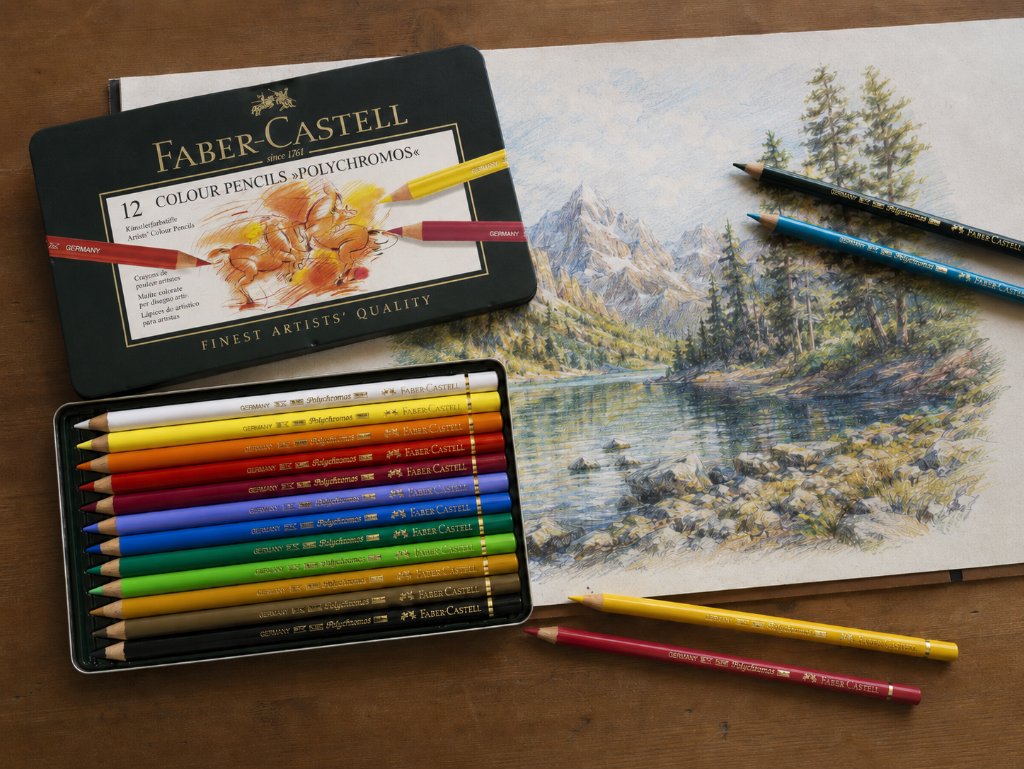 Faber-Castell - Crayons de Couleur Polychromos - Boîtes Métal