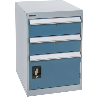 Établi sur socle avec 1 porte et 2 tiroirs, 2 tiroirs, 45,7 cm L x 53,3 cm P x 71,1 cm H