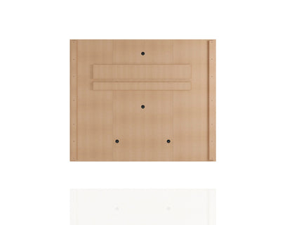 Meuble TV mural flottant moderne Augusta – Beige/Crème Brillant