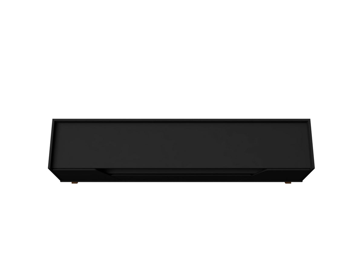 Malmo Modern 70.8" TV Stand with 2 Drawers - Black/Brown