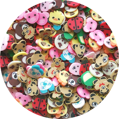 Cute Animals Fimo Slices Mix