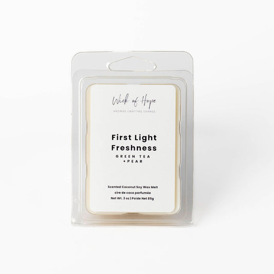 First Light Freshness Wax Melt | Green Tea + Pear