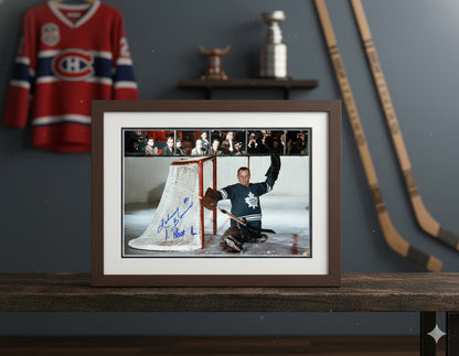 Johnny Bower Signed 8x10 Horizontal Photo