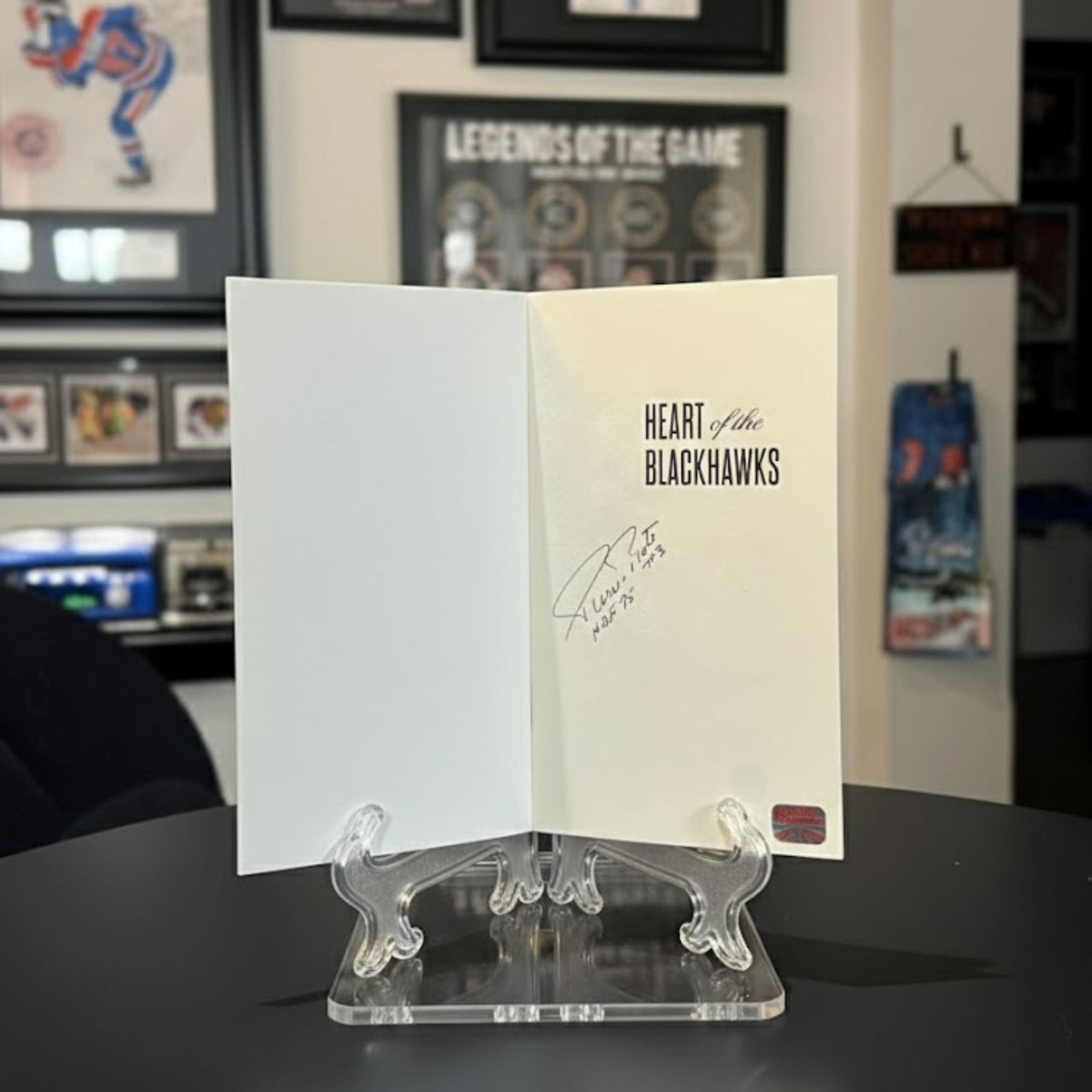Heart of the Blackhawks Softcover Book Signed by Pierre