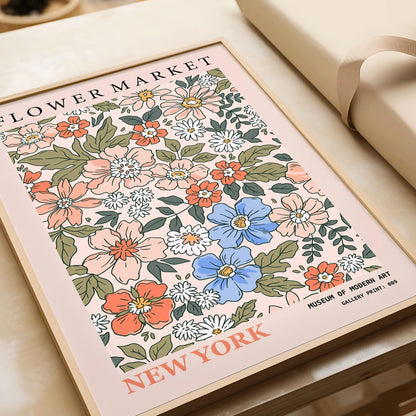 Impression d'art Marché aux fleurs : Exposition botanique de New York, Papier Giclée