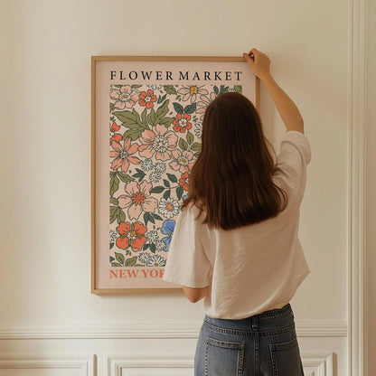 Impression d'art Marché aux fleurs : Exposition botanique de New York, Papier Giclée