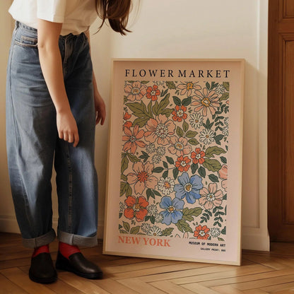 Impression d'art Marché aux fleurs : Exposition botanique de New York, Papier Giclée