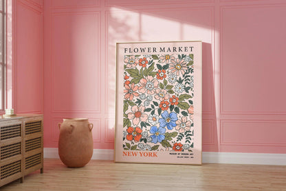 Impression d'art Marché aux fleurs : Exposition botanique de New York, Papier Giclée