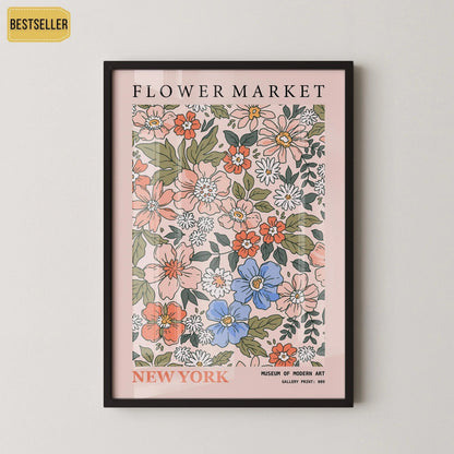 Impression d'art Marché aux fleurs : Exposition botanique de New York, Papier Giclée
