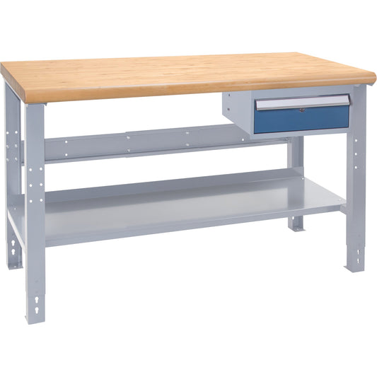 Établi industriel, capacité de 450 kg, 152 cm L x 61 cm P, 86 cm H