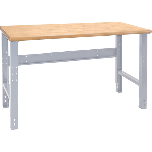 Établi industriel, plateau et pieds seulement, cap. 450 kg, 152,4 cm L x 76,2 cm P, 86,4 cm H