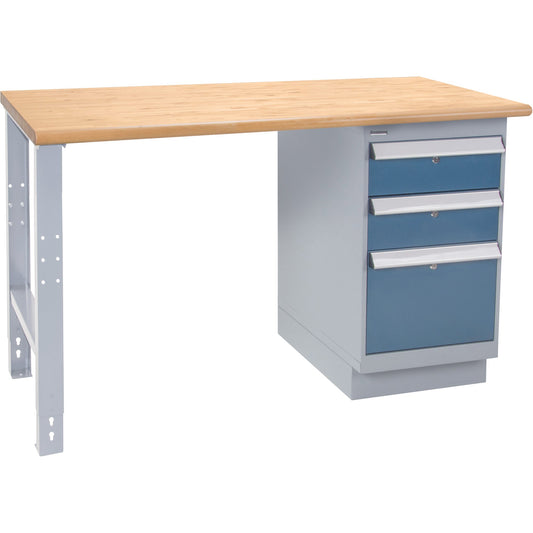 Industrial-Duty Workbench, 1000 lbs Cap., 60" W x 36" D, 34" H
