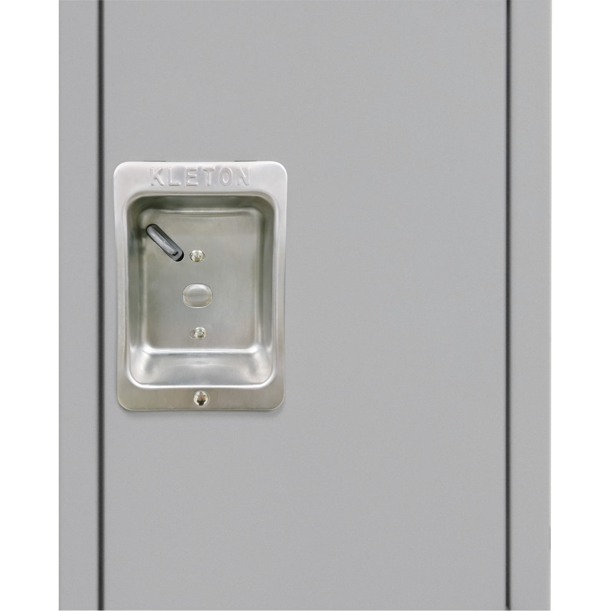 Lockers, 3 -tier, Bank of 3, 36" x 18" x 82", Steel, Grey, Knocked Down