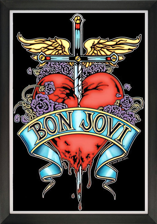 Bon Jovi Bad Medicine Framed Music Wall Poster
