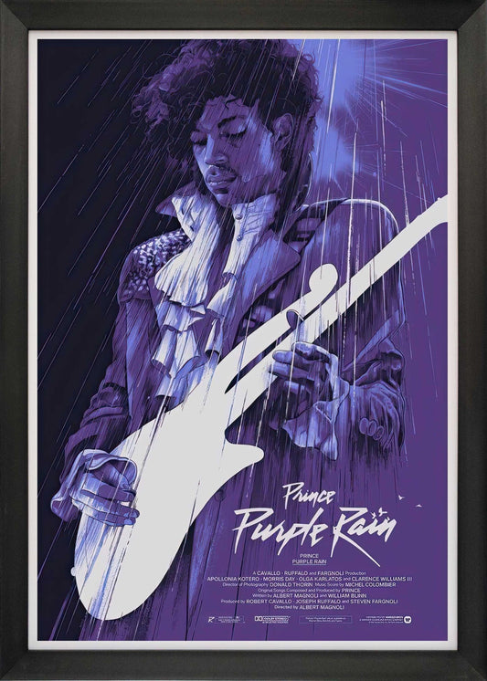 Prince Purple Rain Framed Music Movie Poster