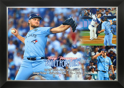 Trey Yesavage 2025 World Series Game 5 Framed Canvas (33.5x23.5)