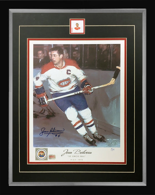 Jean Beliveau Autographed Lithograph #3 of 4 (24x20)