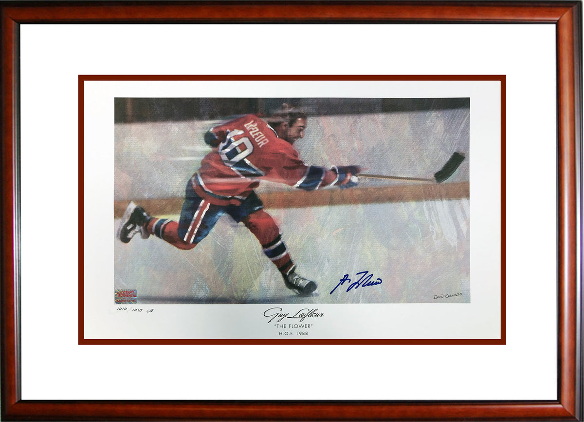 Guy Lafleur Signed Lithograph #1010 of 1010 (24x20)