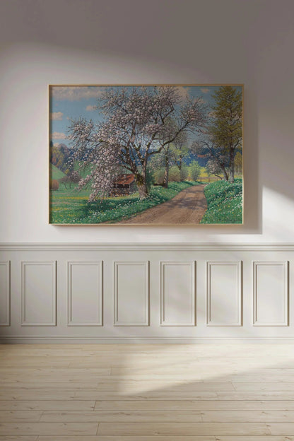 Fritz M√ºller-Landeck Spring Day Print: German Countryside Art
