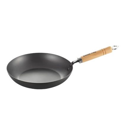 Poêle en acier au carbone nitruré Yoshikawa Cook-Pal Ren 24 cm – Fabriqué au Japon