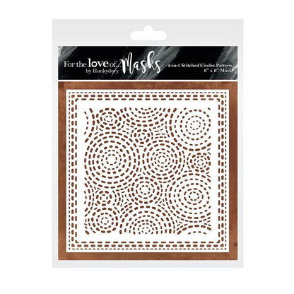 For the Love of Masks - 2-in-1 Stitched Circles Pattern