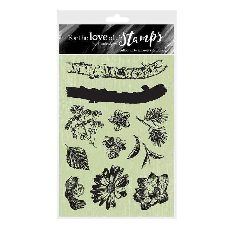 Pour l'amour des timbres - Fleurs et feuillages en silhouette