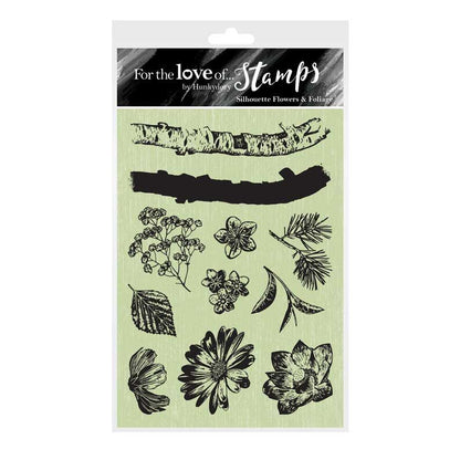 Pour l'amour des timbres - Fleurs et feuillages en silhouette