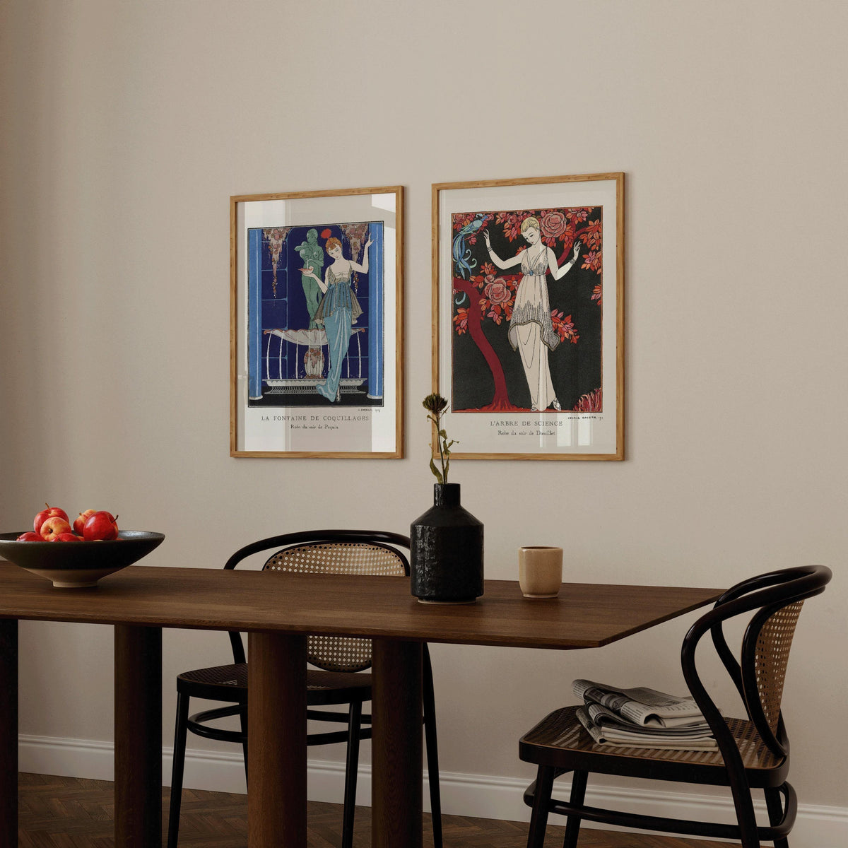 George Barbier STATEMENT DUO| Art Nouveau Prints available framed