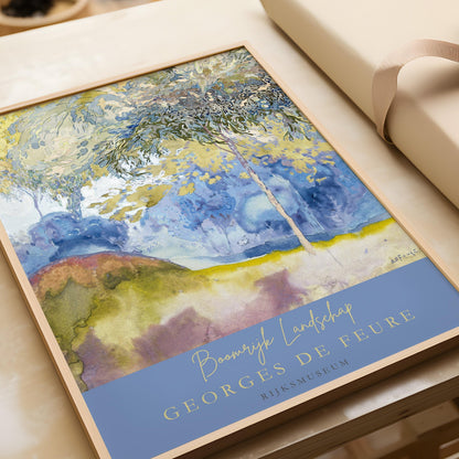 Georges de Feure - Boomrijk Landschap (Treerich Landscape) | Classic Impressionist Painting (available handframed or unframed)