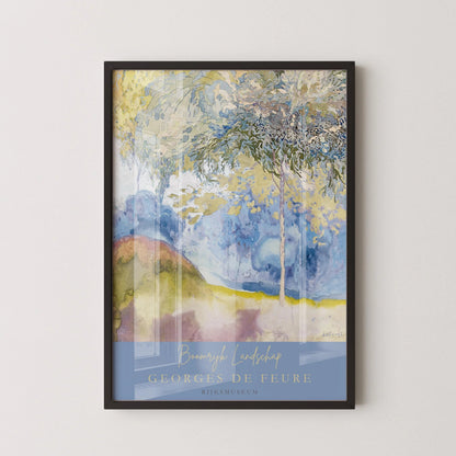 Georges de Feure - Boomrijk Landschap (Treerich Landscape) | Classic Impressionist Painting (available handframed or unframed)