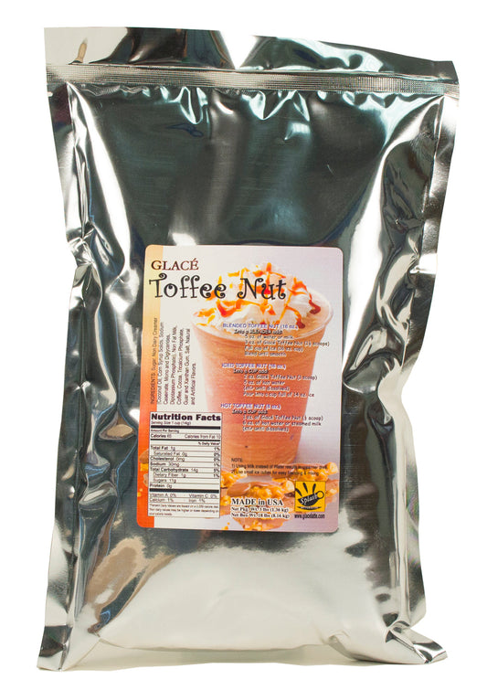 Toffee Nut Caramel (English Toffee aka Caramel) 4 in 1 Bubble Tea / Latte and Frappe Mix - Multi-Use Powdered Beverage Mix - Ships Free Within Canada on Orders Above CAD $199
