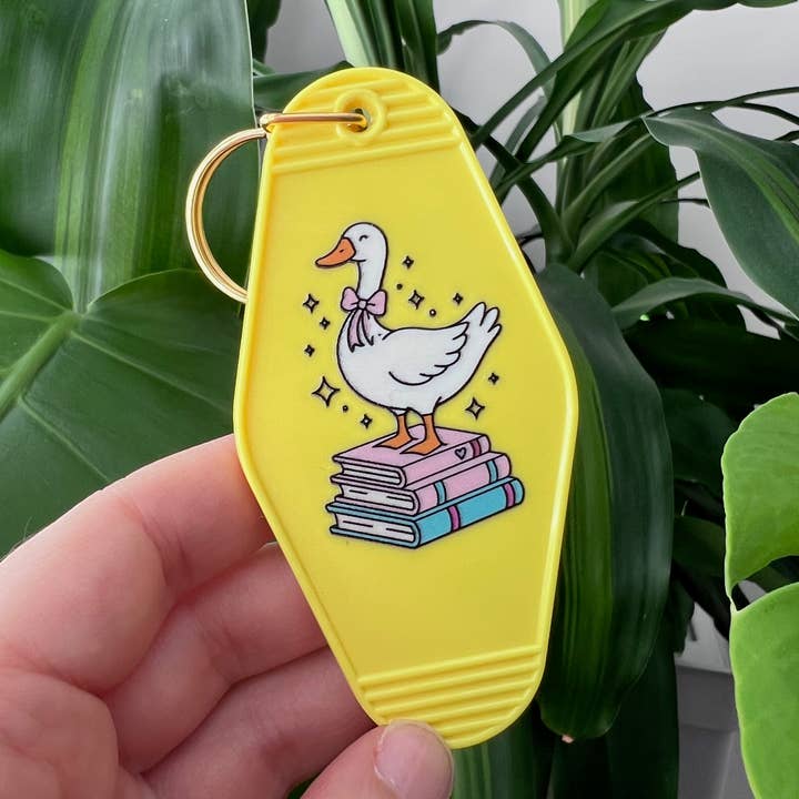 Silly Goose  Bookclub Keychain