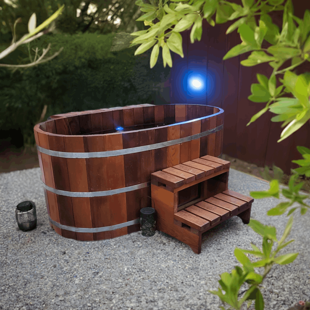 Baignoire de trempage en cèdre japonais Fluid Float