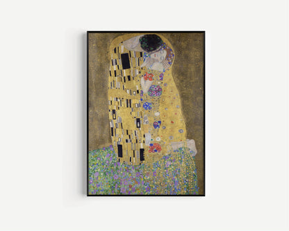 Gravures DUO de Gustav Klimt - Le Frise Beethoven et Le Baiser | | Tableau célèbre emblématique disponible encadré