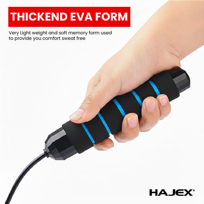 HAJEX Adjustable Jump Rope - PVC Coated Steel Wire