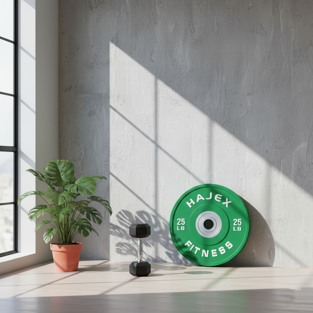 Plaques de pare-chocs HAJEX Olympic Competition Steel Hub colorées - 15, 25, 35, 45, 55 LB