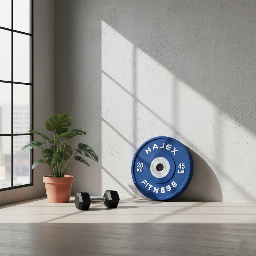 Plaques de pare-chocs HAJEX Olympic Competition Steel Hub colorées - 15, 25, 35, 45, 55 LB