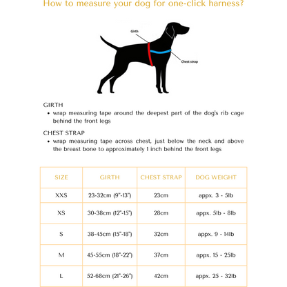Harnais pour chien Cardinal One-Click