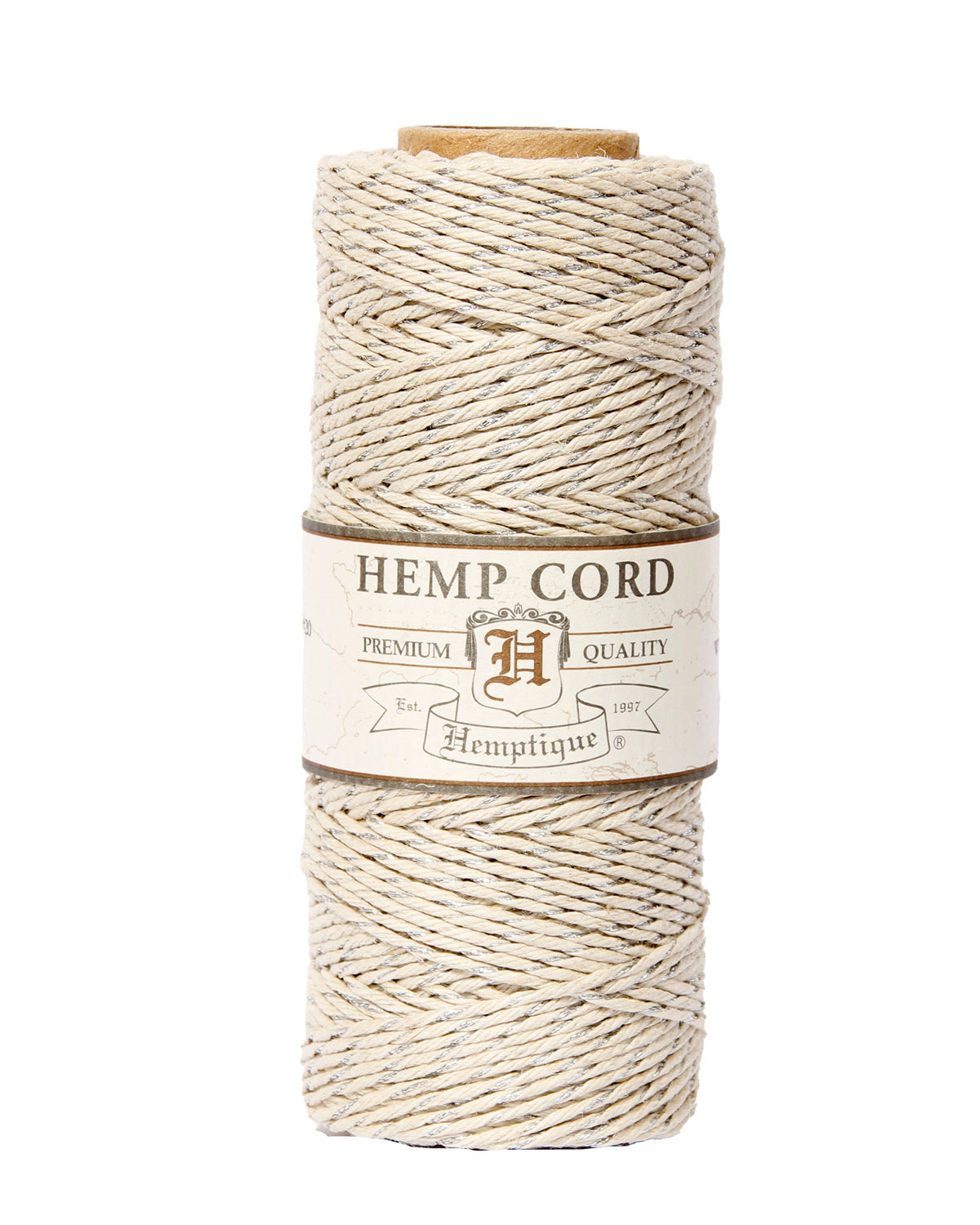 Hemptique #20 Bobines de corde de chanvre métallique 50 g